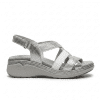 Sandalias Mujer Velcro Piel Suave 3316 Plata