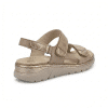 detalle piel beige natural metal oro sandalia mujer Suave Melanie Sandy