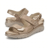 sistema triple velcro ajuste sandalia mujer piel beige Suave Melanie Sandy