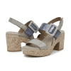 doble cierre velcro empeine y tobillo sandalia tacón mujer Leyland 5813