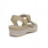 sandalia cuña media mujer beig
