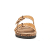 planta Bios amortiguación interior sandalia plana mujer camel Cervera 5361