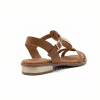 tiras piel natural roble sandalia griega mujer Oh My Sandals Flavia